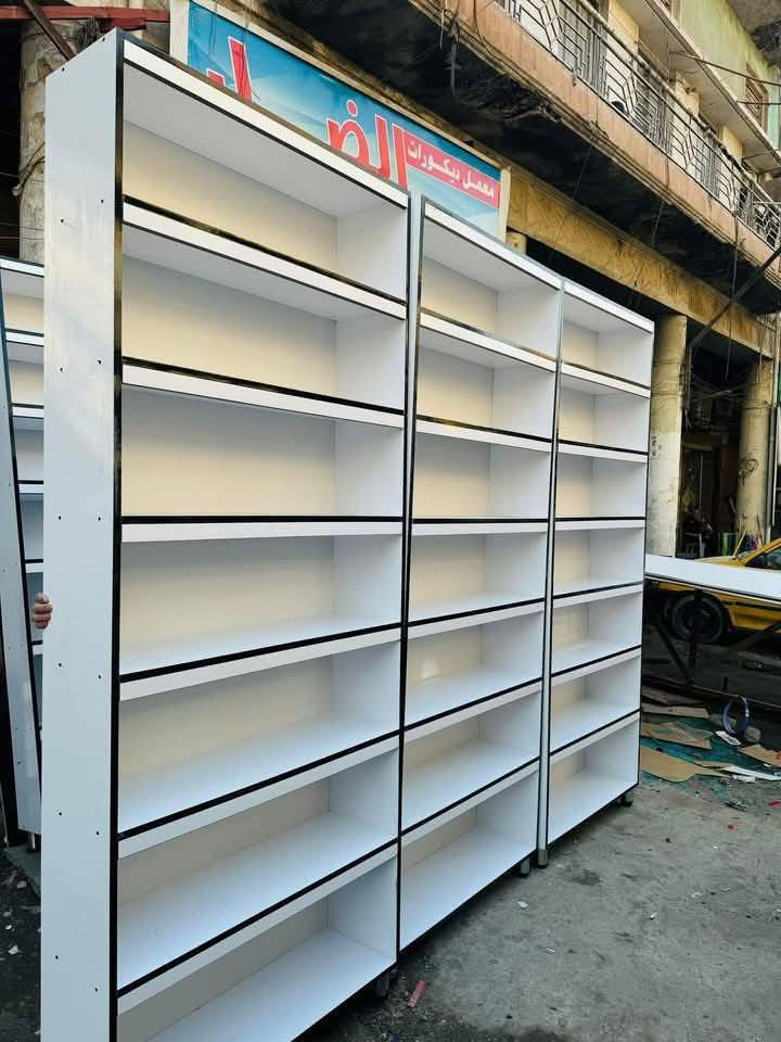 فاترينة رفوف فقط السعر 75  الف ❤️‍🔥
فاترينة رفوف مع الاعلان السعر 95 الف🦋
فاترينة رفوف مع اعلان وكومدي السعر ١١٥ الف❤️‍🔥
: القياسات 250 ارتفاع 
90 سم العرض 
 وعند وصول الطلب ولم تكن الدقة100/100 كل ماعليك هو 
ارجاع الطلب
نوعية الخشب MDF (ام دي اف) 
جودة المواد تركيا حصراً 🇹🇷 نكرر تركي 🇹🇷 لا إيراني ولا صيني
ومن يرغب زيارتنا للتأكد والاشراف على العمل يشرفنا بزيارة المعمل🤝🏼
 ويتأكد من نوعية المواد ودقة الاداء أهلًا وسهلاً بكم🤝🏼
موقعنا سامراء حي الفراز الفرع الاول والفرع الثاني دوانم البوهراط 
يوجد توصيل داخل سامراء والمحافظات
للحجز والاستفسار المراسلة على الواتساب  او الاتصال على الارقام التالية
 ***********
*********** 
  مستعدون لعمل الرفوف والفاترينات  # صيدلية #كوزمتك #موبايلات #غذائية وكل المحال التجارية #فاترينات_mdf✅#مطابخ #ميز مكتبي#كزامات احذية
