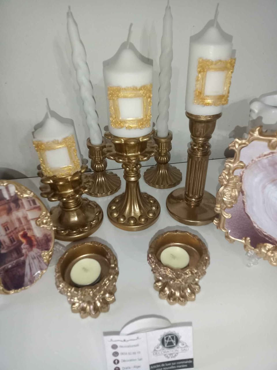 De magnifiques chandeliers avec bougeoirs et chandelles en doré style vintage avec grosses bougies parfumées الجزائر, بئر مراد رايس


**إذا كنت صاحب هذا الإعلان وتريد حذفه لأي سبب، رجاءا أرسل رسالة إلى الدعم الفني**