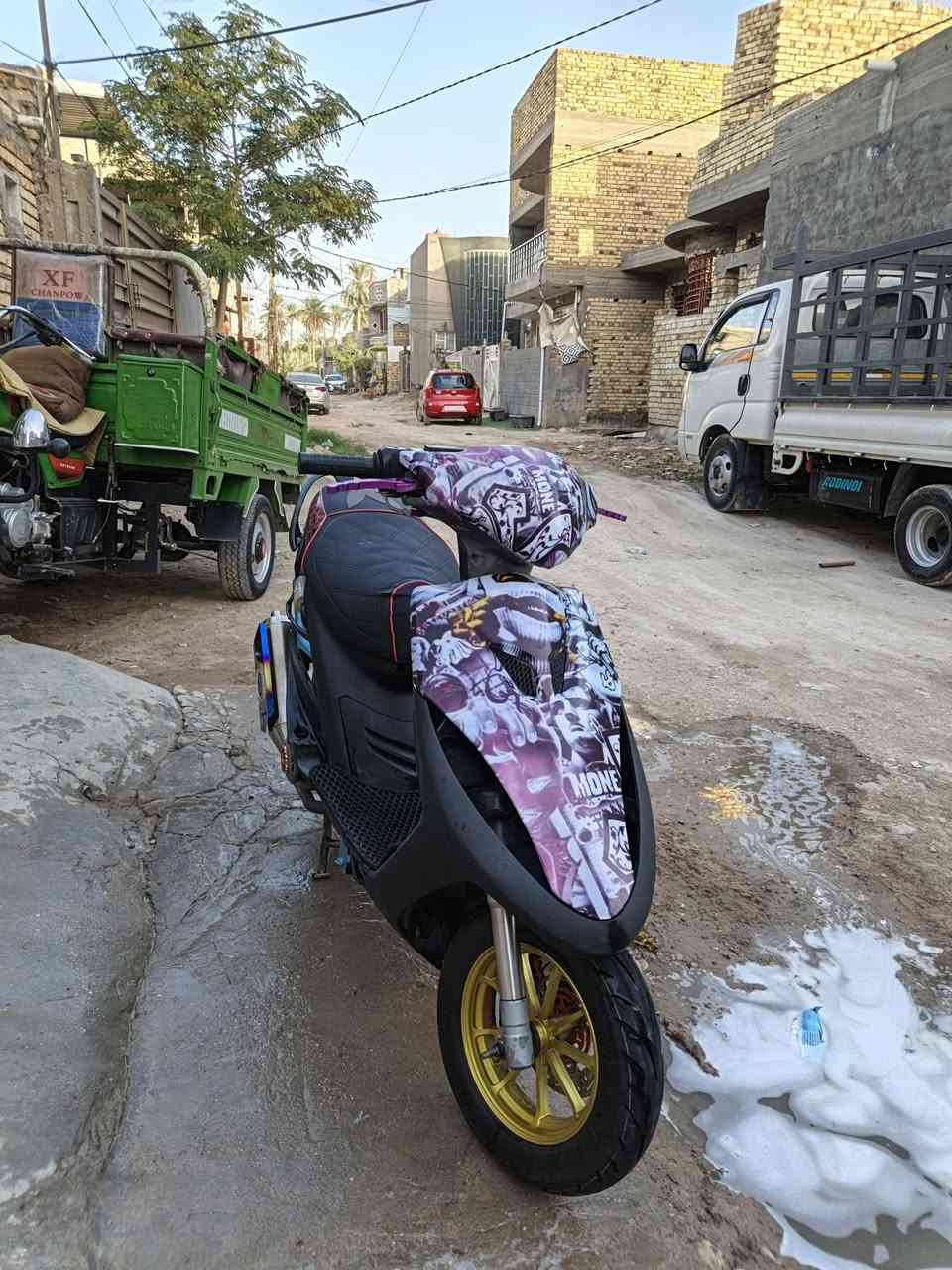 السلام عليكم شونكم حبايب
ماكس عدله الدراجه تعمير جديد 

شاصي مصبوغ سمائي حراري

تايرات جلاتين ووياله ذهبي 💛

فج برامبو وصينيه اصليه 

صدر امامي وخلفي اصلي بلادي 

قطره دهن وقبق فلاوين برتقالي 🧡

صالصنه BF جناح كاربون فايبر

كلجات WF  اصلي 
ستاند صفح برتقالي وشيال كرزي 

كفرات اربع ولفات موشمات كشن اربع ولفات 

اخوان الدراجه عداده وغراضه كاملات وهواي بيه سوالف مذاكرهن مكينته 55 سعر 750 وبيه مجال قليل رقمي ***********
