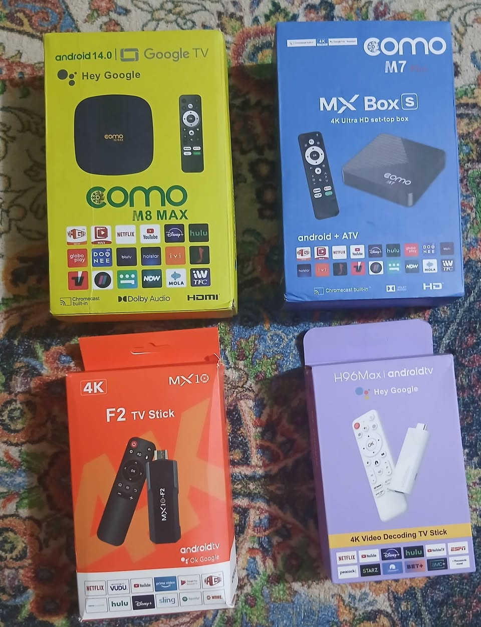 يفي بوكس جديد
#ريموت ناطق (تحكم صوتي)🗣️ اندرويد ١٤ رسمي
 #ذاكرة ١٦ گيگا رام 4 گيگا دقة 8K حقيقي
 #السعر القطعة 25 الف وبالعافية)


**إذا كنت صاحب هذا الإعلان وتريد حذفه لأي سبب، رجاءا أرسل رسالة إلى الدعم الفني**