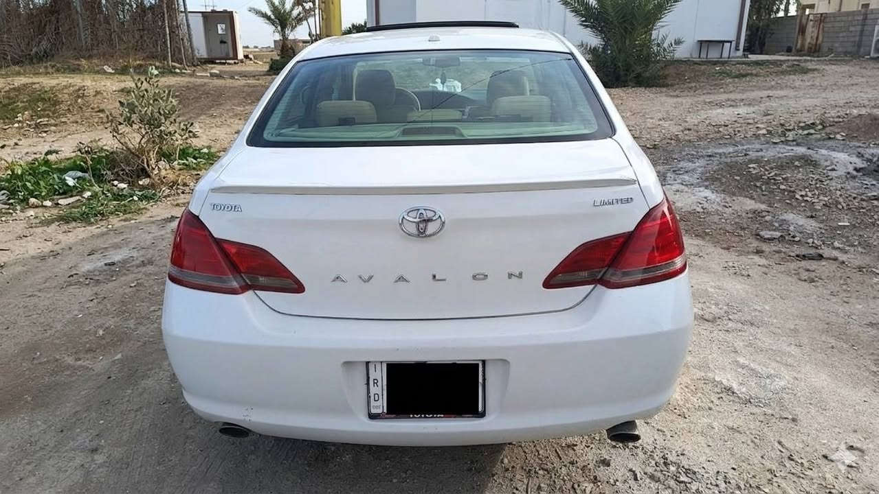 Toyota Avalon Limited 2009
تويوتا افلون لمتد 2009
 وارد خليجي 1/1
مواصفات : 5بصمة - ترحيب
‏‎فتحة - تبريد قطعتين
‏‎كشنات تبريد - كشنات كهربائية 
‏‎كير ومحرك مكفول 
 مكفول حدادية تخم تايرات منضومة تبريد ثلج كهربائيات منضومة زينون كلهة جاهزه
‏‎السياره مبدل بيها بنديل وجاملغ ايمن ابيع السيارة صبغ  حزام 
‏‎ باسمي السيارة تحويل او وكاله 
رقم بغداد انكليزي
لاستفسار مراسلة الرقم: ***********
