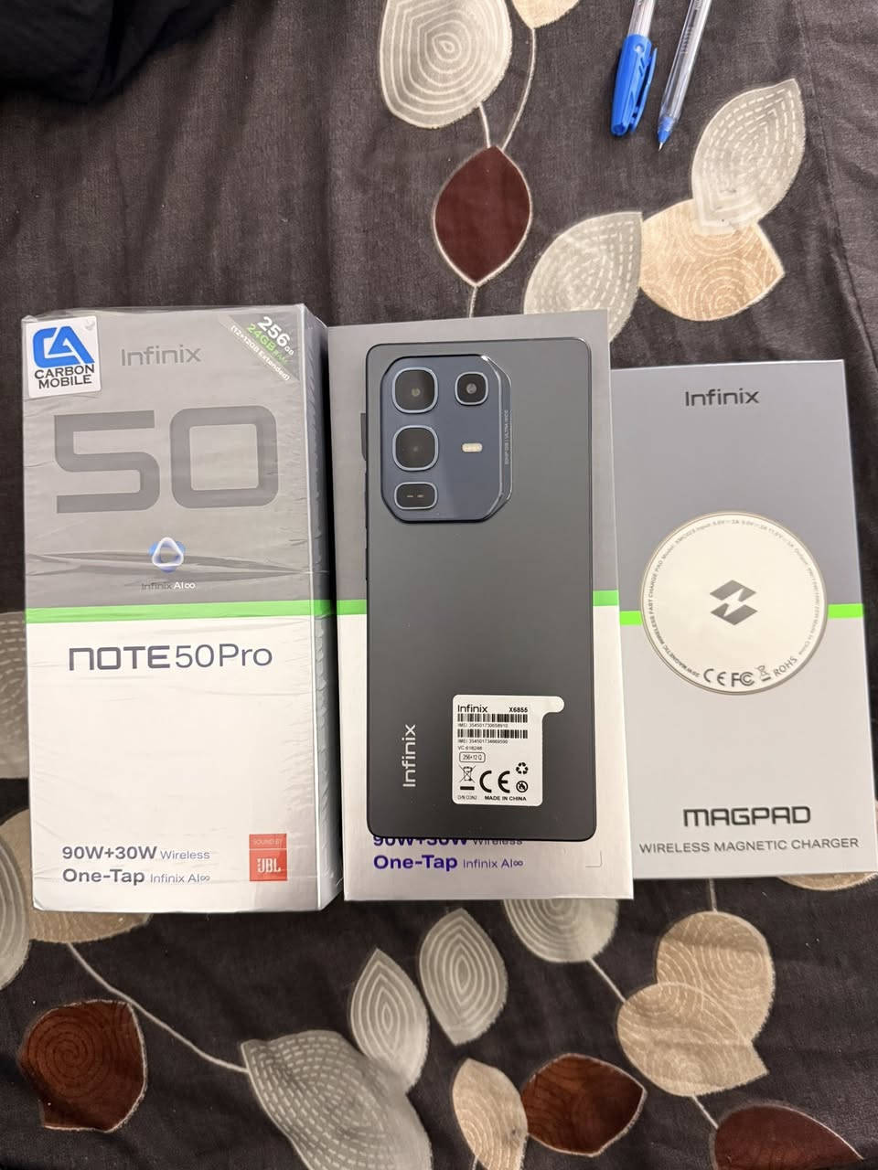 سلام عليكم 
انفنكس نوت 50برو للبيع ذاكره 256 العشوائية 24مو 12
بيه طخه بالشاصي موضحه بالصوره جهاز نضيف حيل كامل ملحقات الشحن لاسلكلي ممفتوح أصلا والكفر الاصلي مالته ممستخدم شاحنه وغراضه كله ويا 
مكاني بغداد امين ثانيه 
رقمي ***********
سعر 225 بي مجال بسيط الي ميعجبه السعر لايضل يعلق تعليقات مثله تعبانه  ❤️❤️
