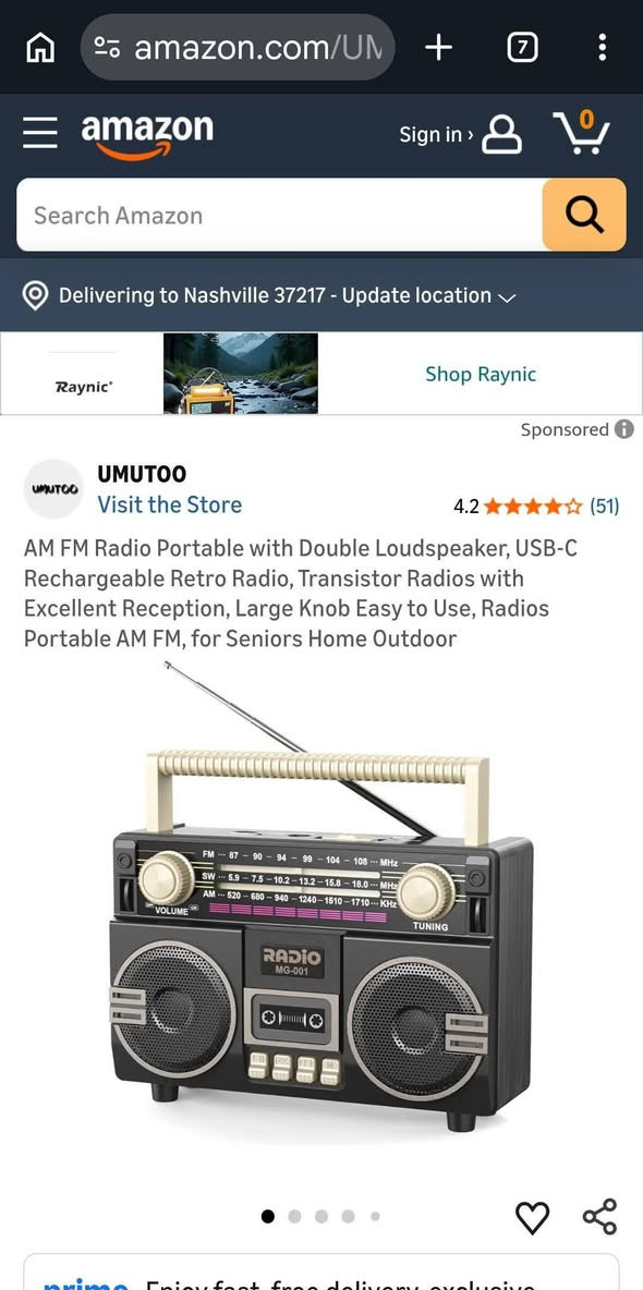 راديو جديد بالباكيت باله اوربي تصفية مخازن موقع امزون  السعر 20 الف 
3 موجات
AM
FM
SW
بطارية شحن 
منفذ شحن تايب سي
دبل سماعة
بلوتوث
مشغل MP3
اضاءه ليد مع قوة الصوت
سحب قوي وصوت عالي
توصيل داخل العراق فقط
الحجز  عل خاص ..


**إذا كنت صاحب هذا الإعلان وتريد حذفه لأي سبب، رجاءا أرسل رسالة إلى الدعم الفني**