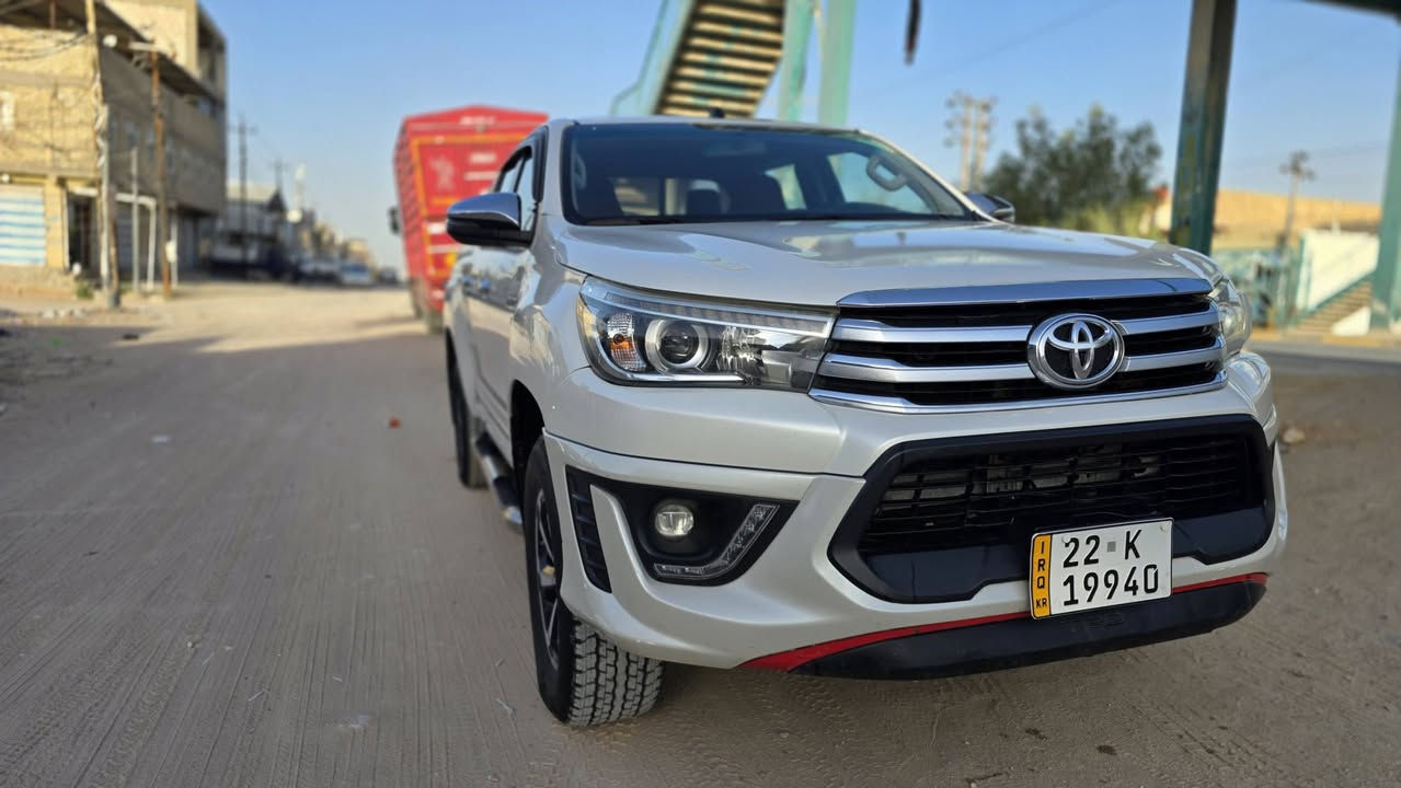 السلام عليكم
Toyota TRD 2019
4X4

للبيع
سيارة مكفولة كفالة عامة ما عدا صبغ بالهلالي مالت چاملخ الخلفي واصل للخطة

محرك وگير جديد كفالة
حدادية امامي خلفي مع دبلات كلة جديد كفالة
باتري جديد
سيارة جديدة وترايك وين ما يعجبك

رقم اربيل الجديد سنوية ما ساقطة
تحويل وكالة حاضر
سونار مرفق 

مكان النجف
السعر 275 وبيها مجال
*********** تواصل
