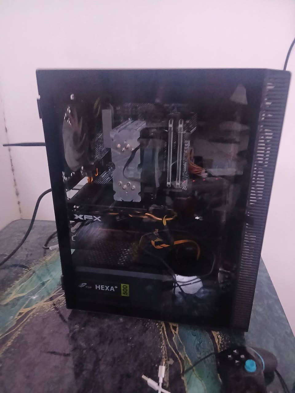 تجميعه rx580 8GB 
R7 2700x 
Asus prime b450all
Ram 16 corsir 
Fsp500w ssd 256
Hdd500g
السعر 480 شامل اجورالتوصيل السعر ثابت
واتس ***********

