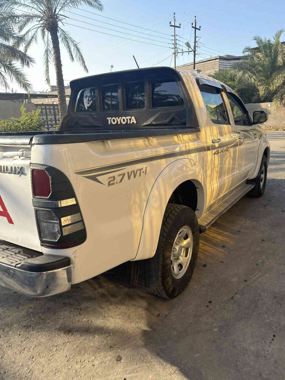 السلام عليكم
تويوتا هايلوكس 2015  فورويل 4x4
شاصي 19 فول
كير اوتماتيك 
ماشية 230الف 
فقط بارد في باب الصندوق الخلفي
رقم بصرة جديد  
السعر  230 وبيها مجال

العنوان البصرة -قضاء المدينة

الرقم.   ‭0772 777 5080‬
