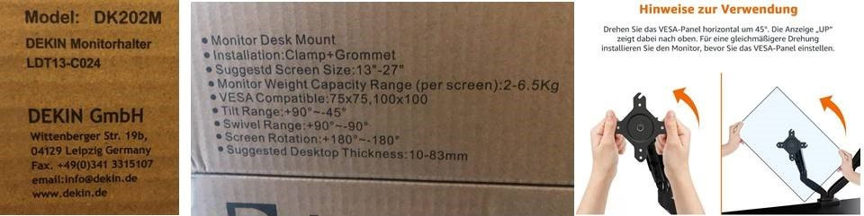 Dekin DK202M dual-arm desktop monitor mount – up to 27′′, gas spring, black السليمانية, العراق


**إذا كنت صاحب هذا الإعلان وتريد حذفه لأي سبب، رجاءا أرسل رسالة إلى الدعم الفني**