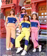 سوت بناتي • مقاس ٦-١٠ • وردي