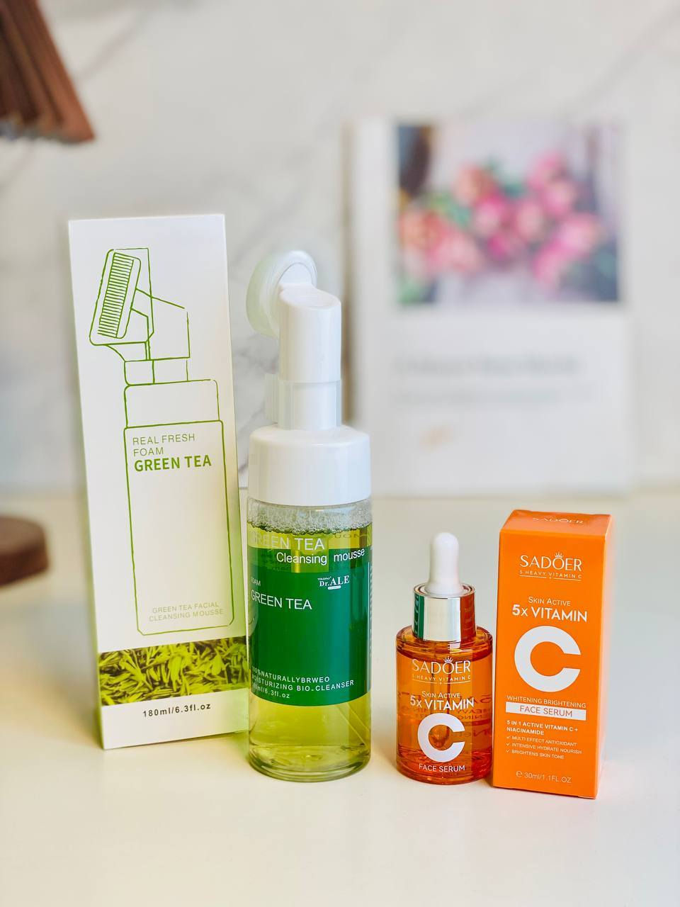 للبشرة دهنية او مختلطة ❤️

غسول بشاي الاخضر ☘️/ 
سيروم فيتامين سي 🍊

1.سيروم الفيتامين مصل الوجه SADOER 5X Heavy Vitamin C Skin Active هو منتج للعناية بالبشرة يهدف إلى تفتيح البشرة وتوحيد لونها 🍊🧡

2.غسول البشره فوم الشاي الاخضر 🌱💚 
غسول البشره بالشاي الاخضر
غسول الشاي الاخضر☘️
يجنن للبشره ينعمهااا ويزيل الحببوب
اكثر البنات جربوا حبوا يكرروا من جديد لان ممتااااااز  للبشره  المعرضه للحبووب 

سعر العرض ٩  الاف


**إذا كنت صاحب هذا الإعلان وتريد حذفه لأي سبب، رجاءا أرسل رسالة إلى الدعم الفني**