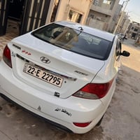 اكسنت 2012   ًلون ابيض  رقم اربيل مسطره ويل كب تحكمات ستيرن فتحة سقف ا...