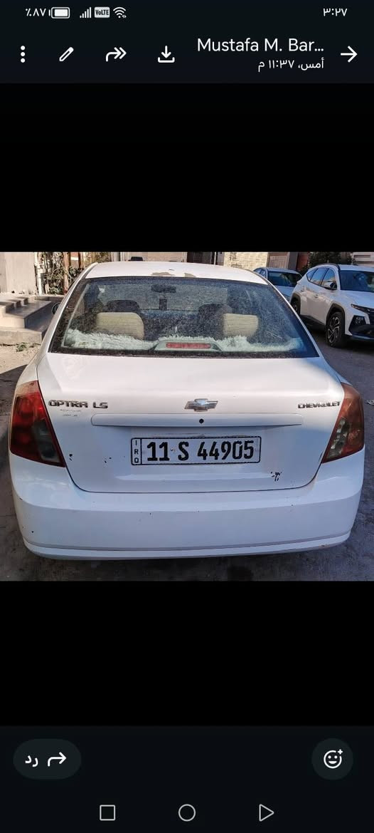 السلام عليكم عندي اوبترا موديل ٢٠١٢ حره للبيع كير اوتموماتيك محرك نظيف صدره نظيف ويل كب استلام الشركة العامة السعر ٦٧ وبيه مجال للاتصال على الرقم *********** السيارة مكانه بالغزالية
