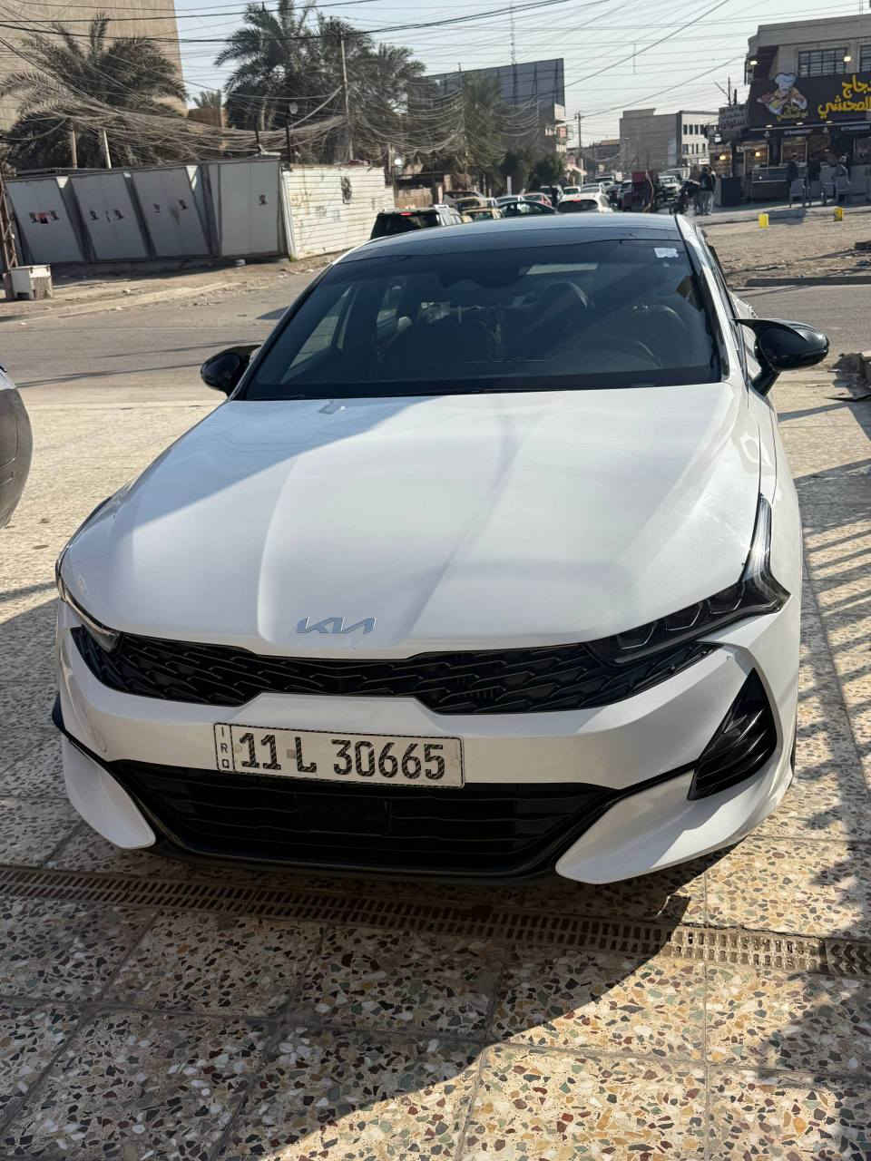 ***********   كي 5 2023جيتي لاين لون ابيض فول مواصفات حادثها كما موضح بالصور سياره جديده العنوان الغزاليه بغداد, العراق
