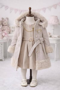 فستان عيد • مخمل • مقاسات ١٫٥-٤ سنين