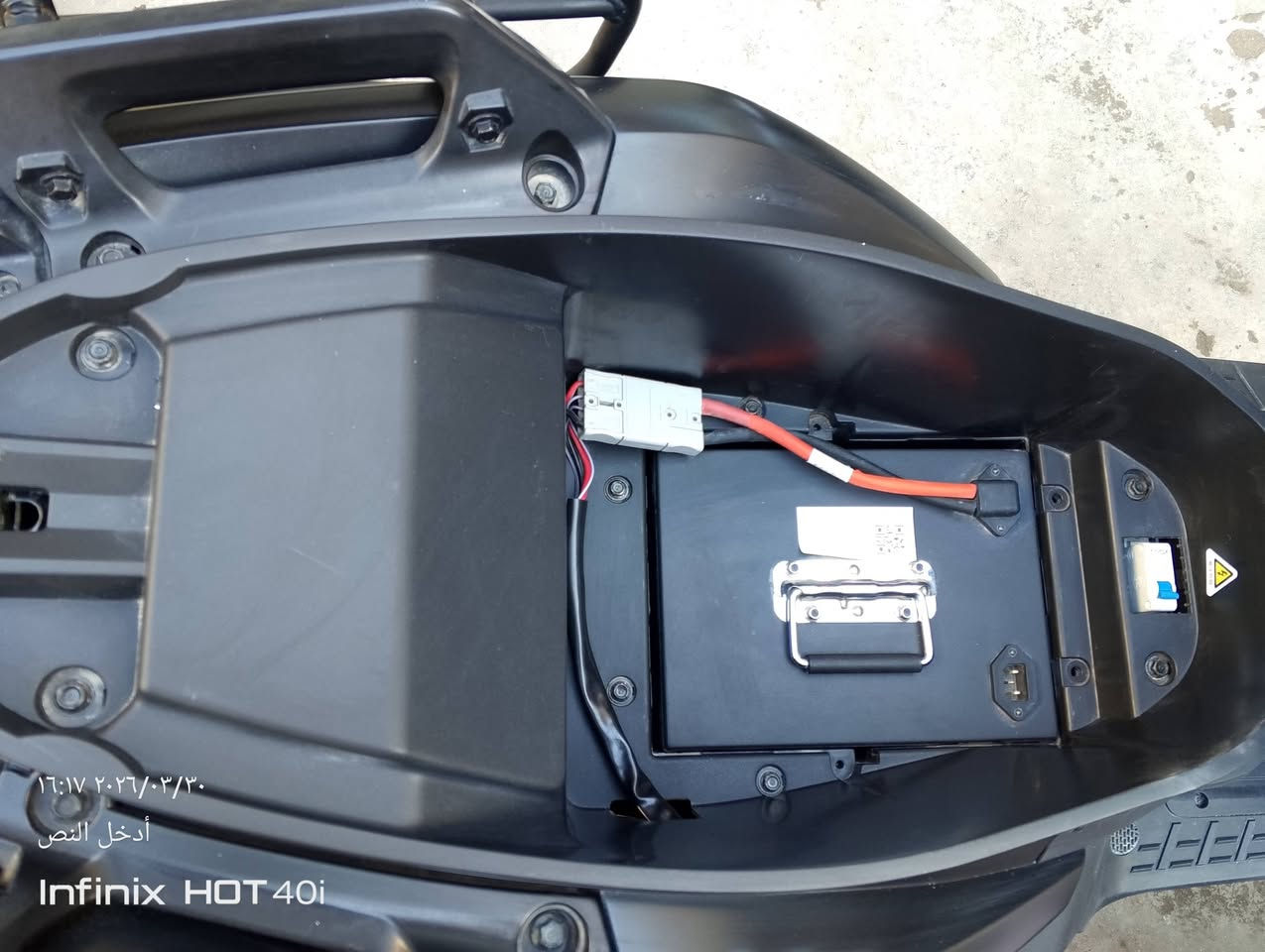 السلام عليكم دراجة اباتشي ليثيوم 30 امبير 72 فولت شركة دايون الأصلية حت البطارية مكتوب عليها دايوان الأصلية استخدام شهرين بعدهه جديدة ماشية 800 كيلو متر سرعة 100 ملف 2000 تمشي بل شحنة الوحدة من 70 كيلو الى 80 كيلو متر سعره مليون 100 مكاني بغداد الغزالية رقمي ‏‪***********‬‏ أو واتس اب ***********
