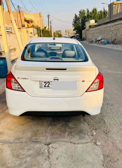 نيسان سني
موديل 24 
ماشي 6 الف 
تحكم استيرن 
حساس خلفي 
كامره 
محرك 1500
شاشه 
اشاره بلمرايه
جنح خلفي 
قطعتين تبريد 
اربع جام كهرباء 
رقم اربيل بسمي 
مكفوله من صبغ او تبديل بيه بارد باب صدر
مكان سياره بغداد نفق الشرطه 
تلفون ***********
