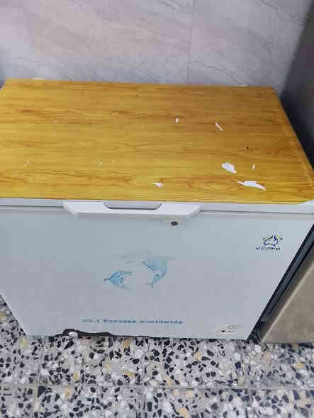 مجمده ام الدولفين حجم الوسط تجميد فول خير من الله 
السعر 125 مابيهه اي تصليح العنوان بغداد الحسينيه شارع ابو سمير سبب البيع اريد اجيب اكبر منهه للاتصال او واتساب ***********
