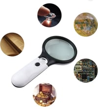 عدسة مكبرة • إضاءة LED • فحص مجوهرات