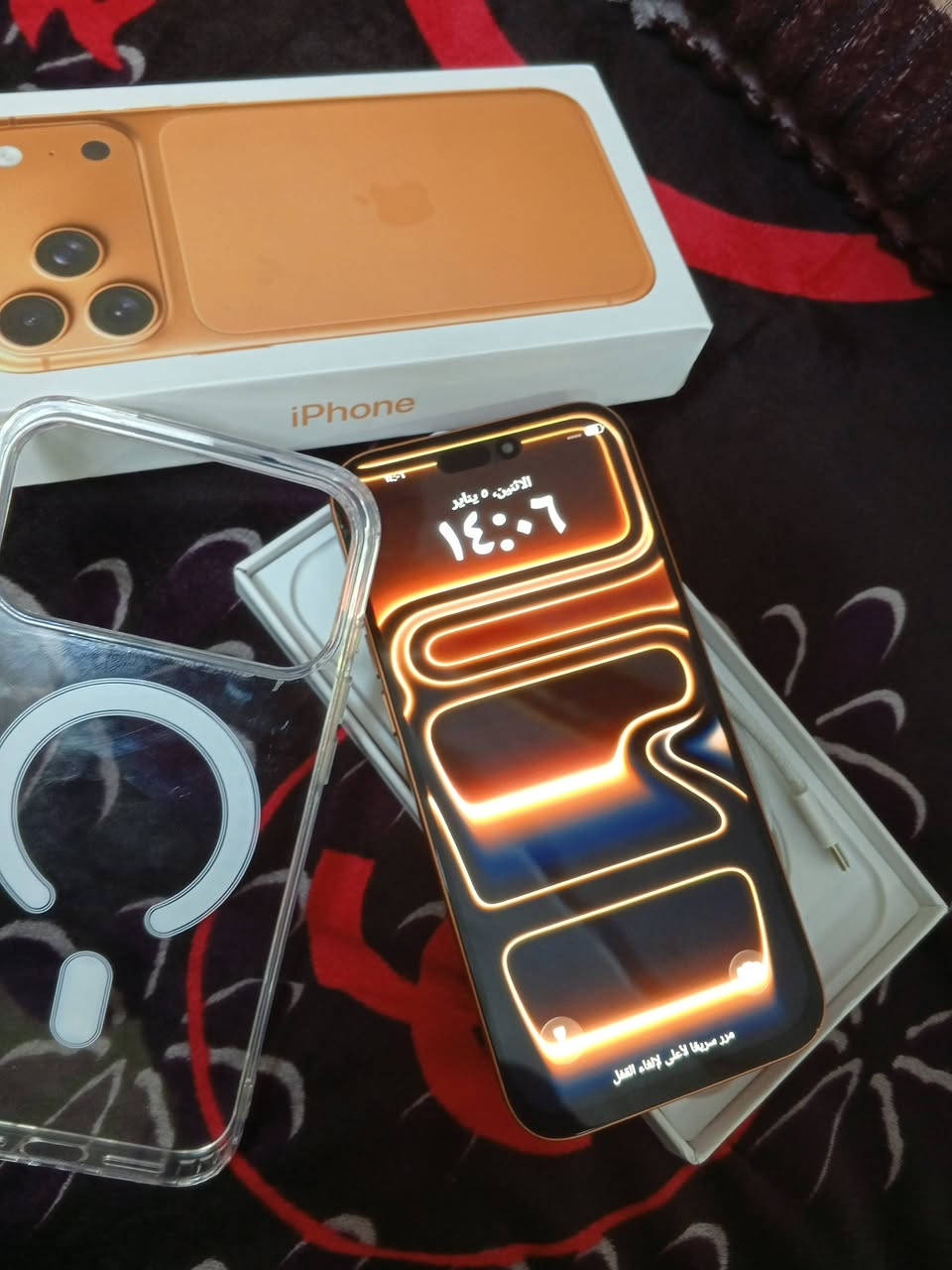 سلام عليكم اخوان
ايفون 17برو ماكس كوبي اماراتي
ذاكره 1تيرا استخدام يوم واحد فقط 
السعر 175وبي مجال 
تواصل ***********
