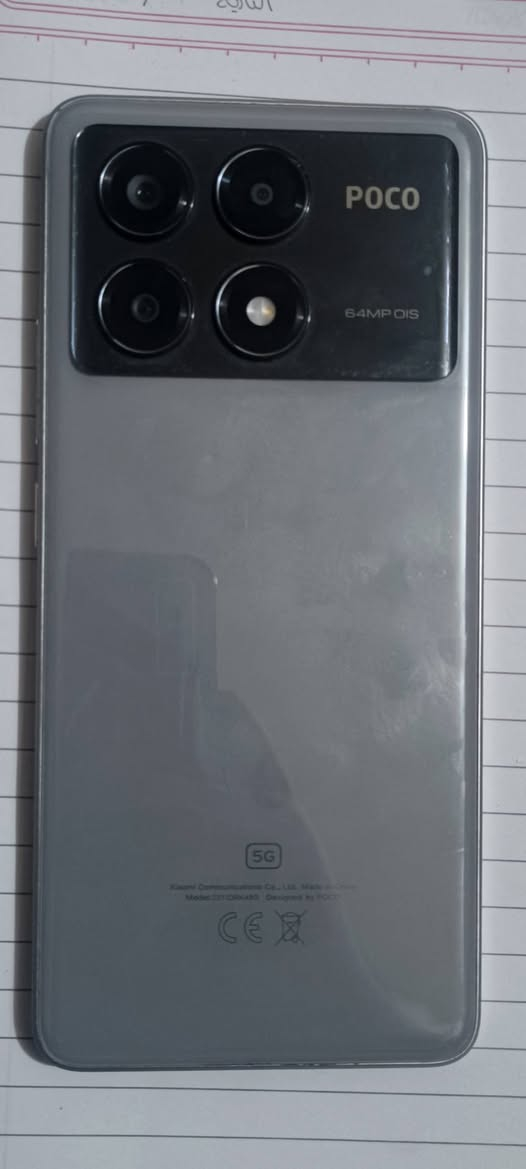 مبايل بوكو x6Pro  رام 12 الذاكره 512  الموبايل نضافه 90 إلى 85 /100 إخوان الجهاز نضيف مستعمل تصفح ولعاب بابجي 120 مستقره 117) السعر  370 ألف  بي مجال بسيط رقم التواصل واتساب ***********  لي ميشتري بس يكسر ليعلق مكاني بهرز

