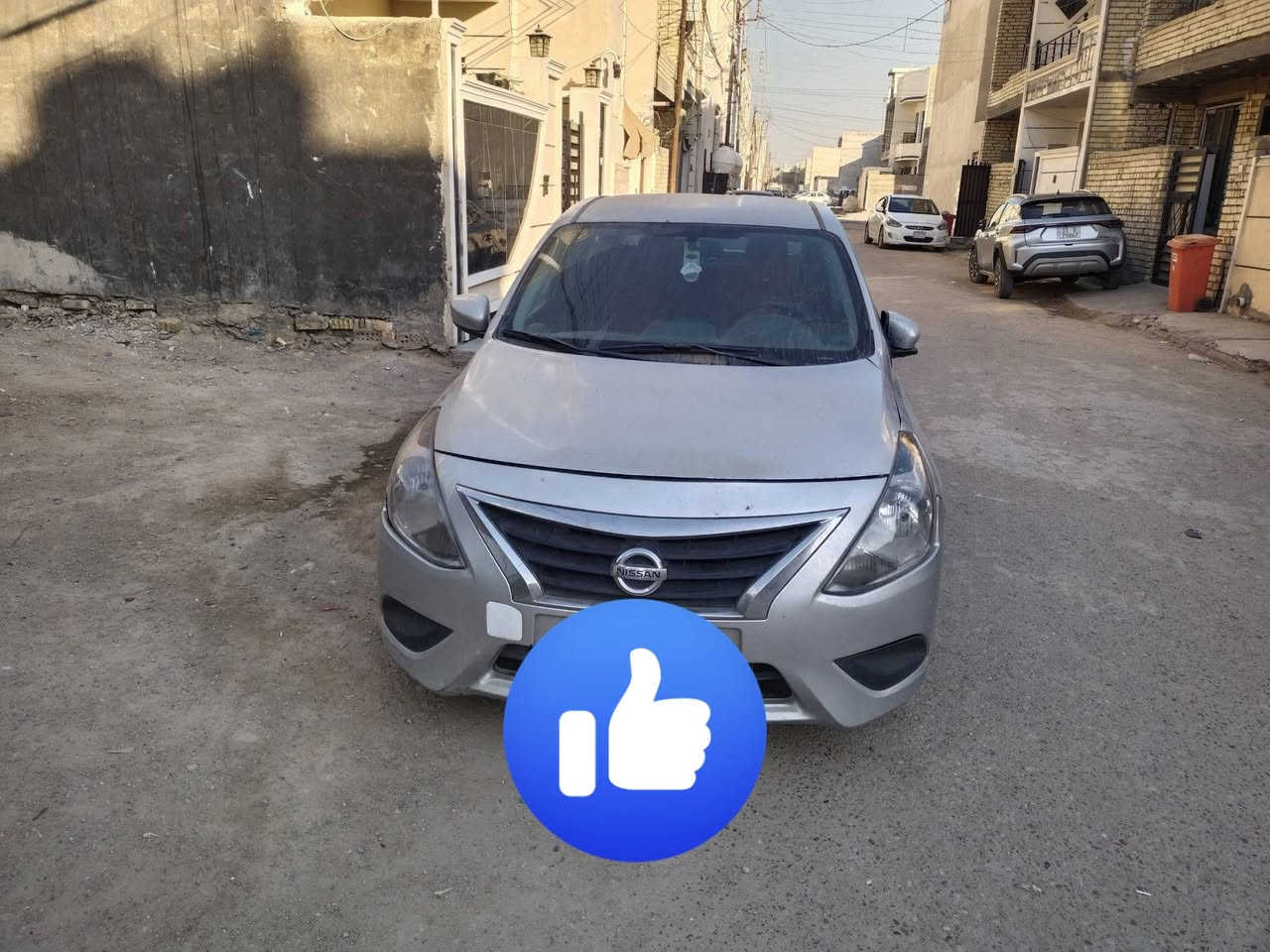 رنيسان فيرسا2018وارد أمريكي حادثة ربع البنيد وجاملغ امامي وبيه جاملغ خلفي معدل على الباد البريد شغال السيارة محركة لاطش للبيع السعر74.  الاتصال ***********
