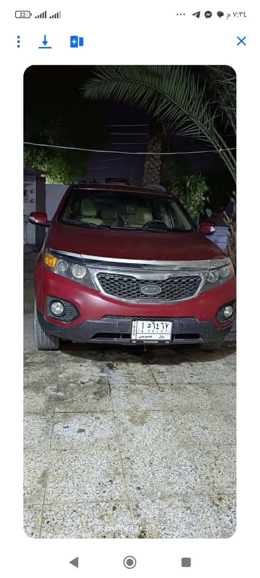 السلام عليكم للبيع سورنتو موديل 2011
فول مواصفات بنوراما كير محرك صدر خير من الله  حادثها جاملغات اثنين وبنيد صبغ بدون دواخل السعر 125  الاتصال ***********
