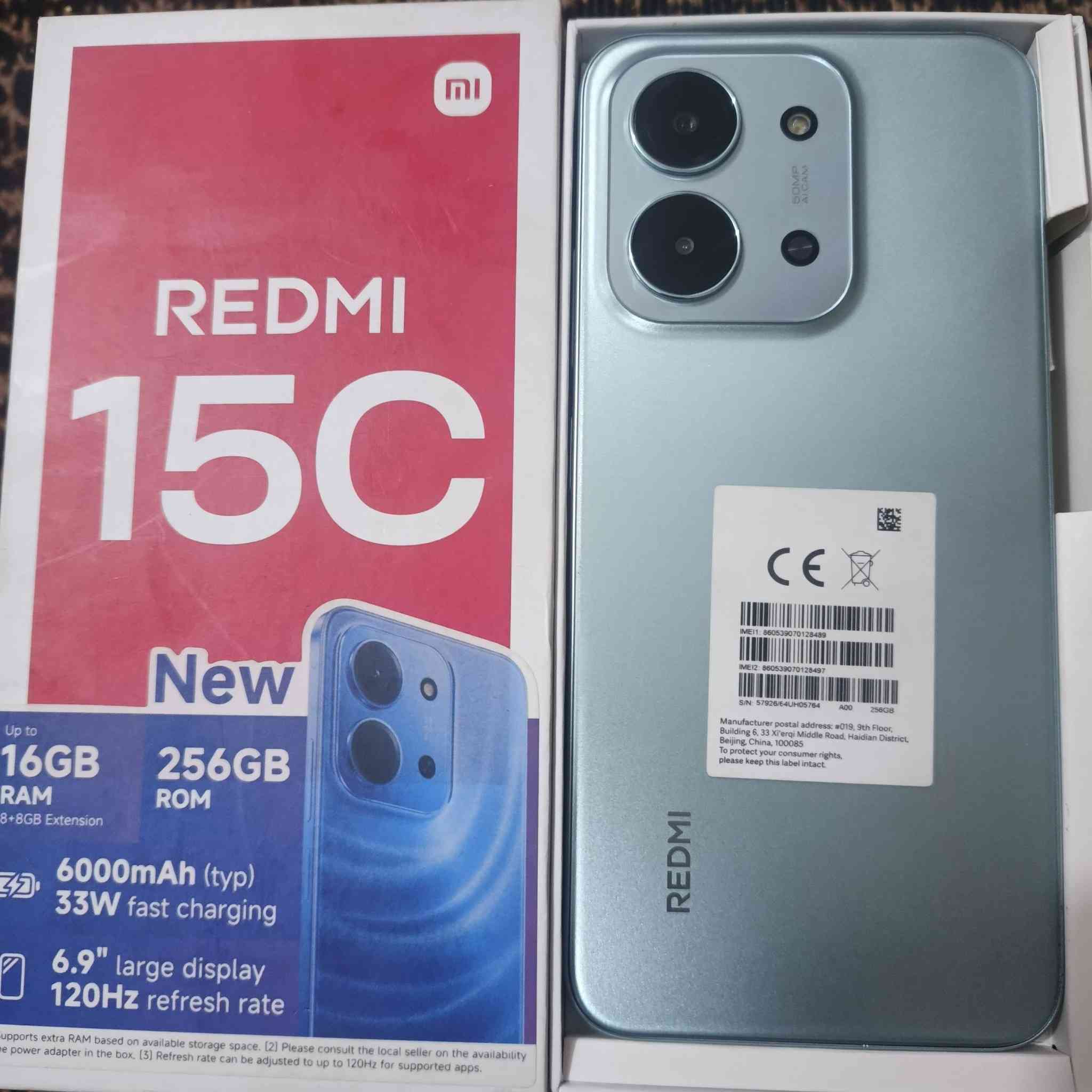 سلام عليكم REDMI 15C
جهاز جديد ما مستخدم أبد ذاكرة 256 رام16 بطارية 6000 شاحنة 33W جهاز كامل ملحقاتة مكان نجف سعر ١٦٠ تواصل خاص أو على رقم ***********
