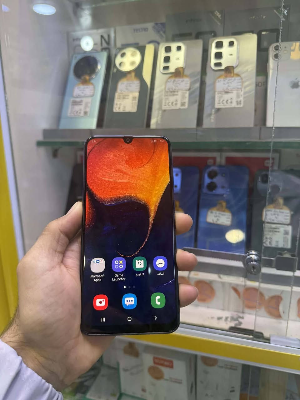 سامسونك A50 الذاكره 128 شحن سريع تايبسي جهاز مكفول مامفتوح ابد فقط شاشه بيه طبع السعر 80 الف متوفر توصيل داخل عفك ***********بي وات ساب
