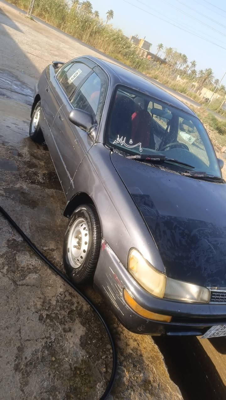 السلام عليكم 
سياره كورلا رقم نجف نكليزي بسمي 
السياره مكفوله عدا كفر خلفي فقط 
السياره جاهزه تبريد
 توني شادله تخم تايرات 
حداديه توني مسويها السياره حلوه مال جناي ماتخسر عليها ربع 
مكان السياره الديوانية _قضاء المهناويه 
السعر 45 بيها مجال 
***********
