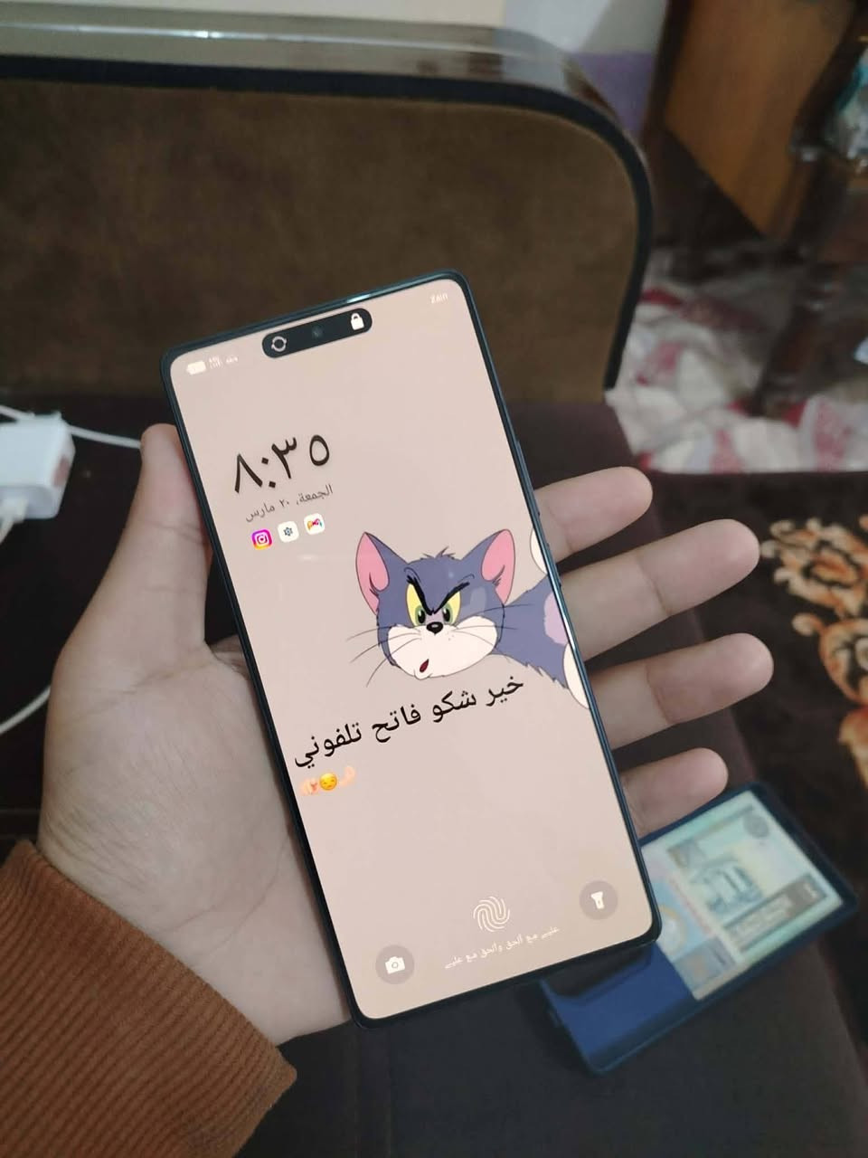 السلام عليكم 
جهاز انفنكس نوت 50 برو✅

ذاكره 256 8+8✅

معالج Helio G100 ultimate✅

الكامرا الخلفيه 50M+OIS+8M✅

الكامرا الاماميه 32M✅

البطاريه 5200✅

سرعه الشحن 90W✅

وشاحن عكسي 30W✅

جهاز نضيف 100%✅

الباكيت وغراض الجهاز اوياه✅
للبيع السعر 260 وبي مجال بسيط


**إذا كنت صاحب هذا الإعلان وتريد حذفه لأي سبب، رجاءا أرسل رسالة إلى الدعم الفني**