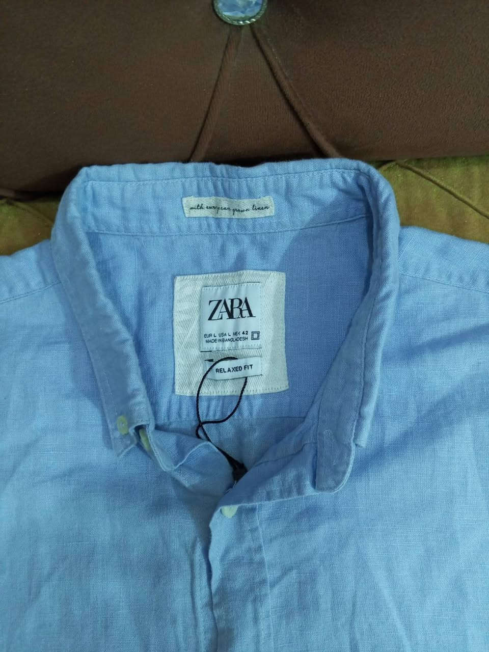 عمي هيج قطعة صعب تتفوت قطعة اورجينال اصلي ماركة زارا قياس لارج يلبس وزن لحد ٨٠ هذا رقمي ***********
