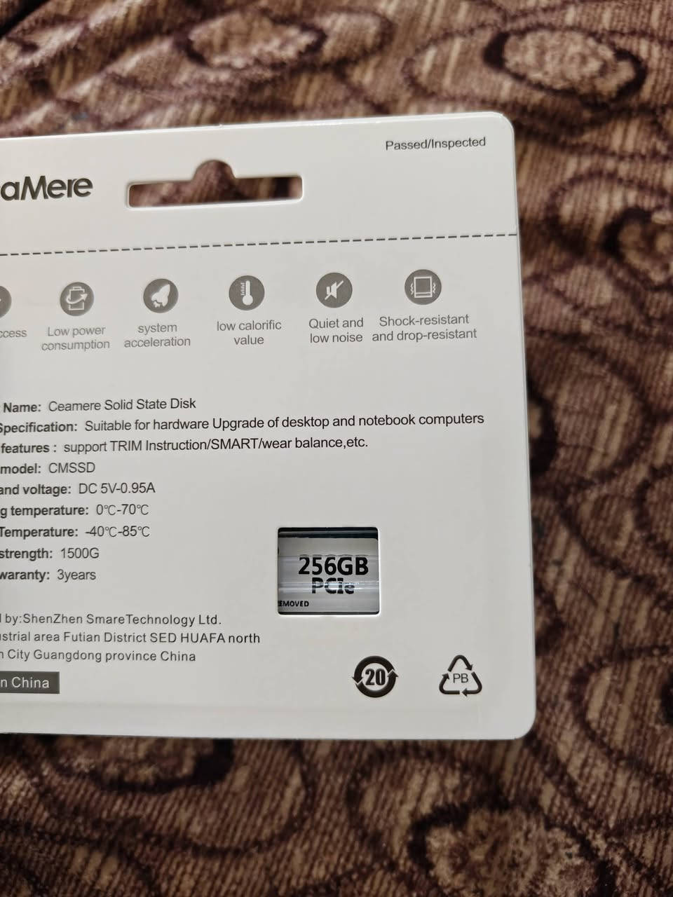 256gb gen 3
متوفر ۱٦ قطعه جديد كبس 
سعر نهائي قطعه ۳۰ الف
توصيل ٥ بس شلع للبيع


**إذا كنت صاحب هذا الإعلان وتريد حذفه لأي سبب، رجاءا أرسل رسالة إلى الدعم الفني**