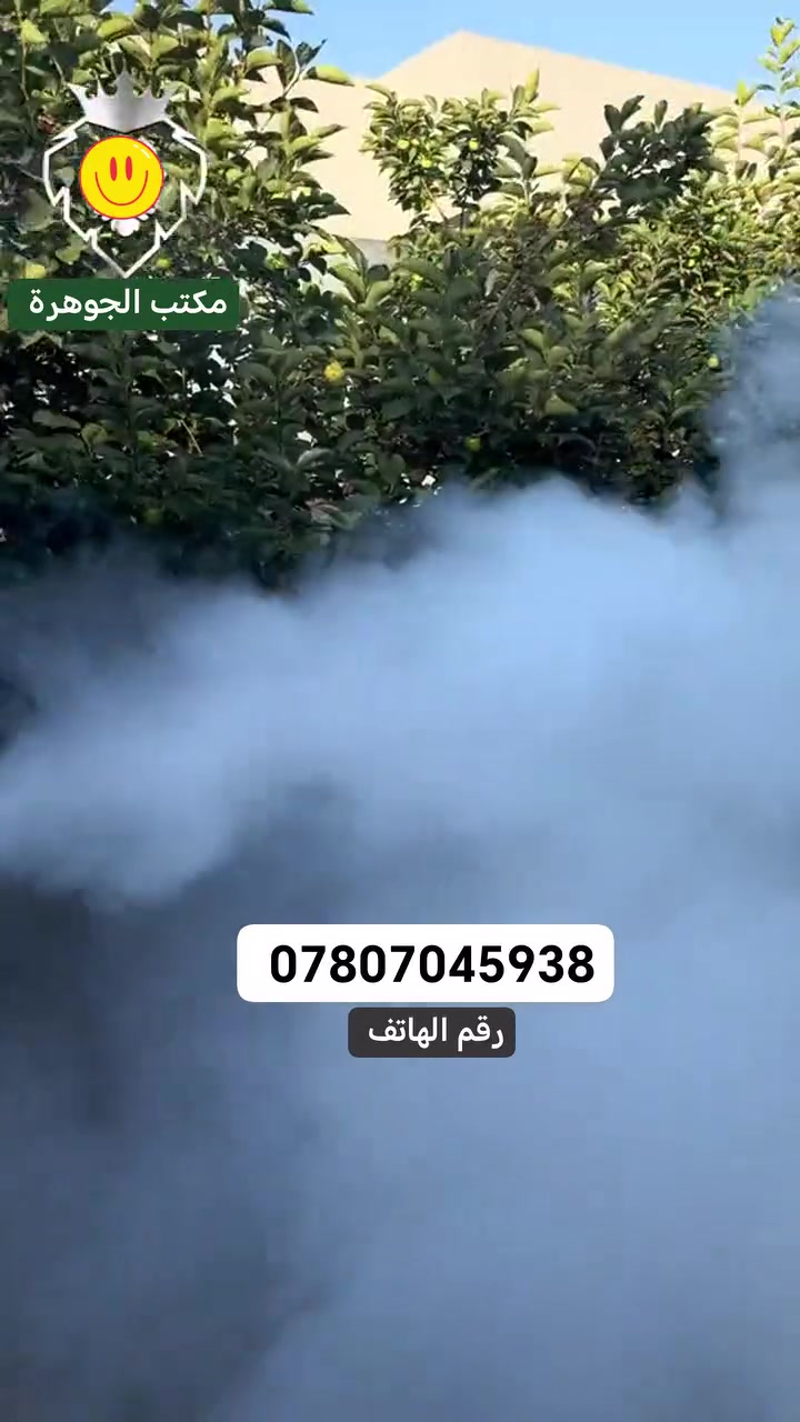 هل تعاني من انتشار الحشرات داخل منزلك أو مكان عملك؟
لا تخلي المشكلة تكبر وتسبب أضرار صحية ومادية!
🛑 نحن نقدم لكم حلول متكاملة للقضاء على جميع أنواع الحشرات:
✔️ حشرة الأرضة (النمل الأبيض)
✔️ الصراصير
✔️ النمل
✔️ بق الفراش
✔️ البعوض والذباب
✔️ الفئران والجرذان
✅ كشف دقيق باستخدام أجهزة حديثة (سونار)
✅ إبادة نهائية من الجذور
✅ مواد آمنة 100% على الأطفال والحيوانات
✅ كادر متخصص وخبرة ميدانية
✅ نعمل على مدار الساعة
📍 نغطي كافة محافظات العراق
📞 للحجز والاستفسار: *********** وات ساب او اتصال ☎️⛑️
