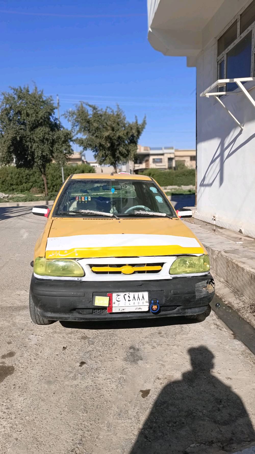 للبيع سايبة على  كدة فلوسك رقم الماني وصاحبها موجود  بانزين بس تروح تستلمة وهيئة غرامة مصفرة وعند وصولات كهربائيات جاهزة وكبل للشارع صدر جديد وياه الحدادية السعر 13 فقل 