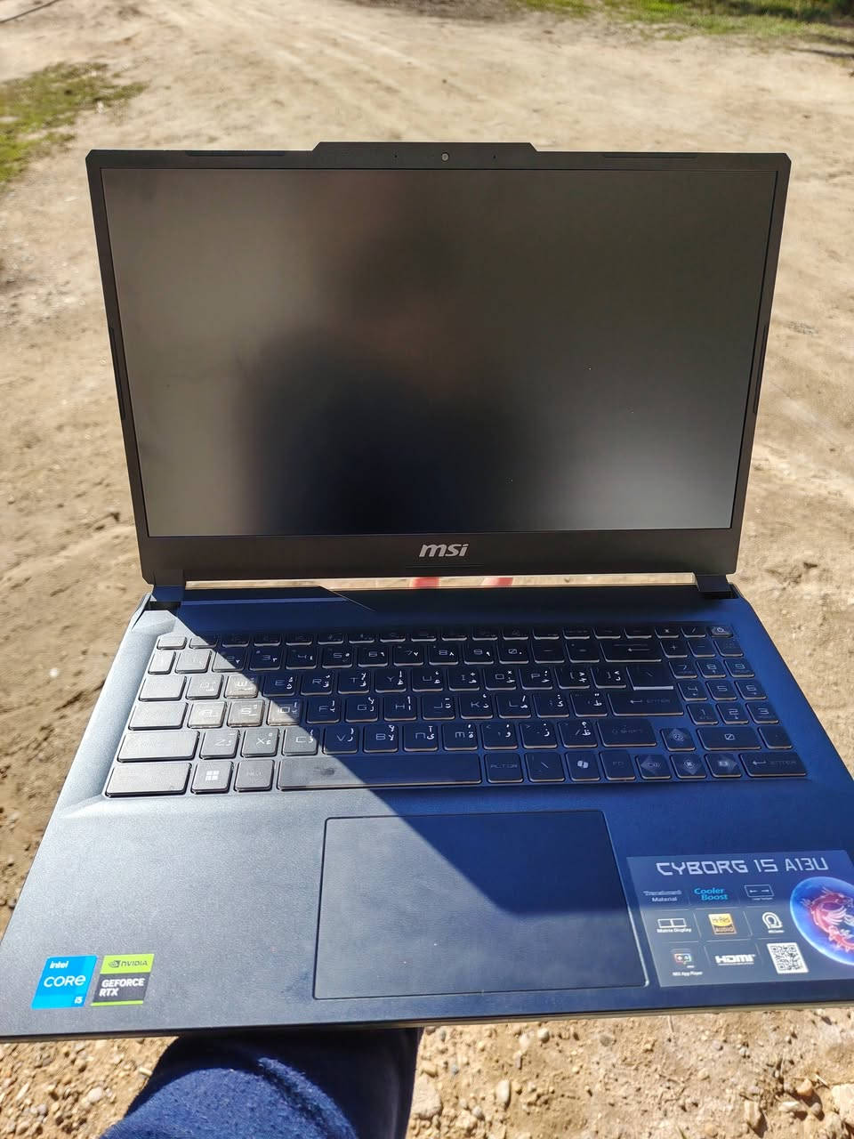 لابتوب مستخدم يومين فقط
نظافة 100 ٪لابتوب مستخدم يومين فقط
مواصفاتة 
msi Cyborg 15 A13UDX
DISPLAY - 15.6 IPS
144Hz FHD
16 GB
RTX -3050 - 6GB
M.2 -512GB
غراضة كاملة تفحص بيدك
السعر 800
مكاني بابل رقمي ***********
