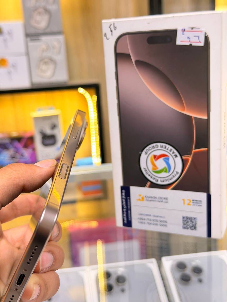 🔥🔥اقوه عرض 🔥🔥
ايفون 16بروماكس ماستر شرق اوسط عربي  لون مميز دزيرت  ذاكره 256 بطاريه96🔋 نموذج M كارتون مطابقه   
 ممبدل بي شي مع ضمان 5 ايام  نضافه 100‎%‎ زلغ ما بي يخبل وتر بروف كامل ملحقاته الجهاز نضافه كانما فاتحه من الكارتونه بلحاسبه كله نورمال   
مكاني  كربلاء تحت جسر باب طويريج مركز ابو حيدر للمبايل
☎️*********** 
سعر مليون و450الف
