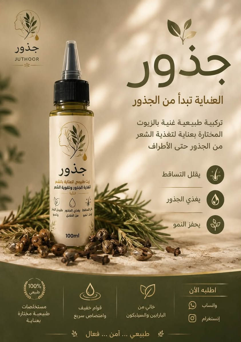 بنات افضل بكج لزيوت الشعر وعن تجربة شخصية 

زيت جوز الهند الطبيعي
🌿 خلطة الزيوت الطبيعية
بداية روتين عناية طبيعي لشعرك.🌿🤍

للحجز والاستفسار راسلي خاص وتوصيل بسمايا مجاني ❤️🤍


**إذا كنت صاحب هذا الإعلان وتريد حذفه لأي سبب، رجاءا أرسل رسالة إلى الدعم الفني**
