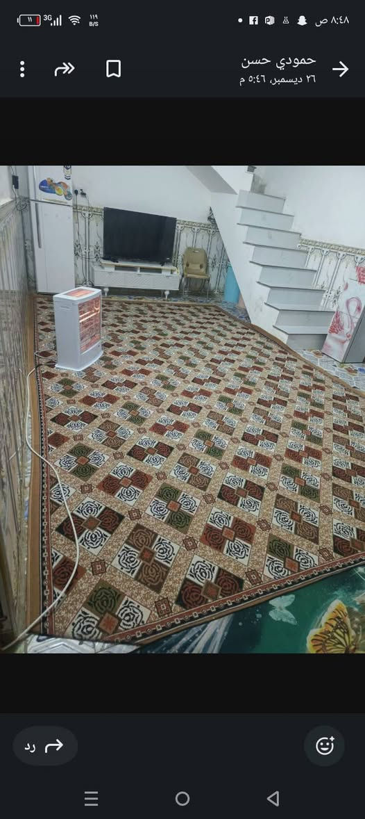 يا الله بيت 105متر بل سديناويه 
شارع صيدلية التفاحه طابوك
 صب كونكريت كامل الخدمات 
تفاصيل البيت غرفه وصاله ومطبخ 
وديوانيه وحمات داخليه خارجيه 
سعر مناسب 
للاستفسار ***********

      _______________________________
عندك #بيت للبيع او #للايجار دزلي تفاصيله وسعره ع الخاص بيع وإيجارات سريعه ان شاء الله والتسهيل من الله / تفضلوا خاص اوالاتصال على الرقم التالي 
      _ _ _ _ __***********_ _ _ _  __
                 مكتب الـسـلام للعقار
