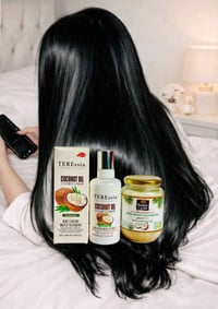 زيت جوز الهند • باراشوت ١٠٠٪ عضوي • ترطيب وتغذية الشعر