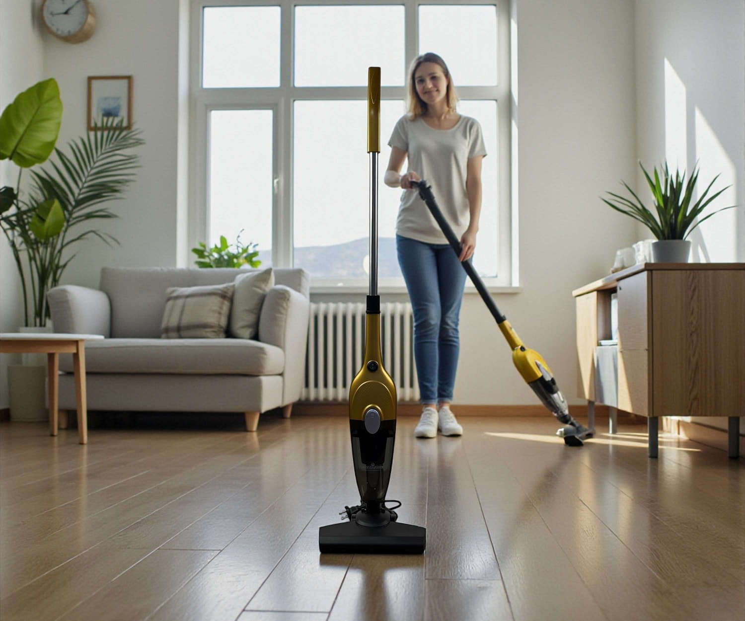 مكنسة امبليوم عامودية 

مكنسه الاعصار من ماركة امبليوم
مكنسه عاموديه + فلتر هدية مع كل مكنسة 

—————
✔️ قوة المحرك 600 واط ملف نحاس 💯100
تعمل بواسطة نضام شفط تربو بقوة الاعصار 
✔️ طول الواير ٥ متر تقريبا 
✔️يستخدام الجهاز يدوي للسيارات والقنفات 
✔️ يستخدام الجهاز عامودي لتنظيف السجاد والموكيت والارضيات 
✔️ مع ملحقات 10 تفرعات فرش ومكثفات سحب

يوجد خدمة توصيل لكافة محافظات العراق
للحجز مراسلة الصفحة او اتصال على الرقم. 
***********
