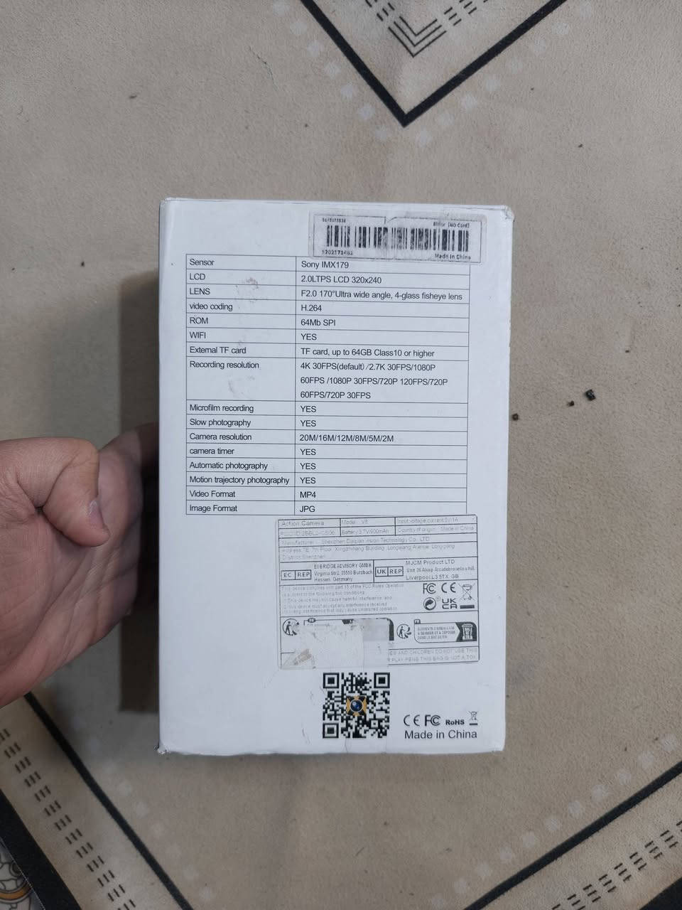 كامرا مغامرات 4k  ب 40


**إذا كنت صاحب هذا الإعلان وتريد حذفه لأي سبب، رجاءا أرسل رسالة إلى الدعم الفني**