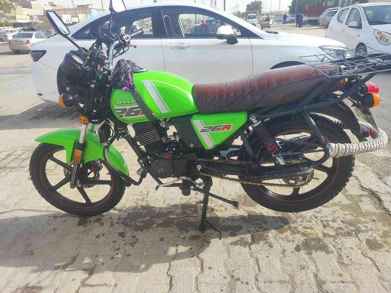 دايوان 23
حجم 150

رقم وسنوية انكليزي كربلاء 
دراجه مامتعوبة و متعوب عليها دهن شرط من المعرض لحد الان فقط امزويل وكل 1500 كيلو يتبدل يعني المكينة ناعمة و بعدهي مابيها برغي مفتوح كلها ابلادي 

نواقصها بسيطة العنبار طاك 
و واير عداد بس ذني نقص 
و الاستان الصفح محلوم 
باقي كلشي شغال و ابلادي اشاير هورن سلف كهربائيات كلها شغاله 

معروضة 2150 وبيها مجال بسيط 
كربلاء حي الحسين 

***********
