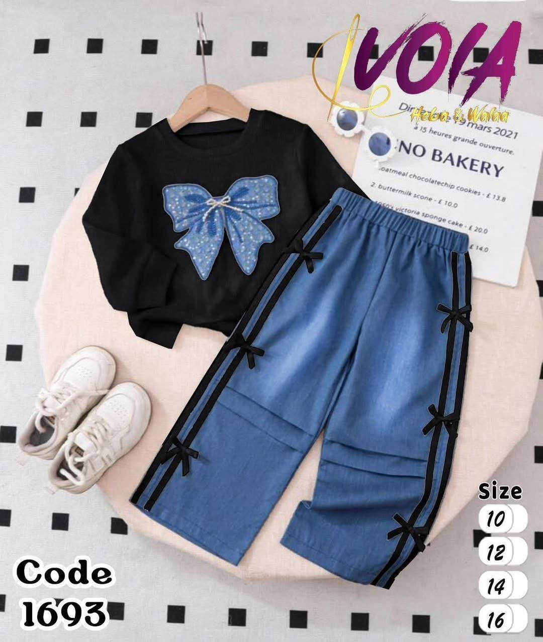 المقاس : 16/ 14 / 12 / 10

الخامه : تيشيرت بسكوته مستورده مطعم بتطريزه
البنطلون جينز مطعم بشرائط


**إذا كنت صاحب هذا الإعلان وتريد حذفه لأي سبب، رجاءا أرسل رسالة إلى الدعم الفني**