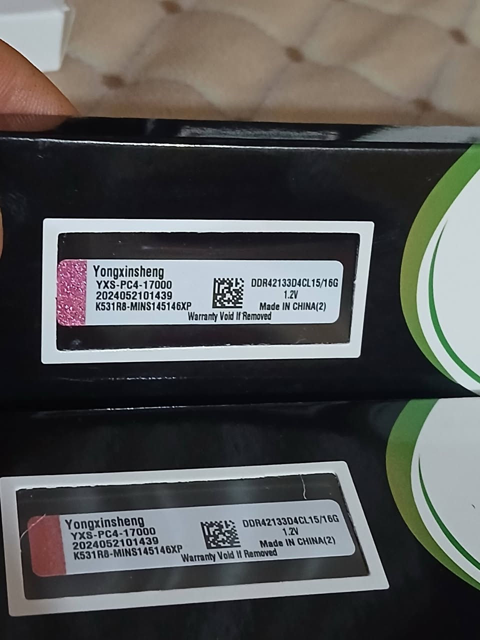 السلام عليكم رامات PC حاسبه DDR4 حجم القطعه 16GB سرعه 2133 بهل شكل هذه جديد غير مستخدم سعر القطعه 50 الف متواجد خاص  توصيل موجود بغداد وجميع المحافظات


**إذا كنت صاحب هذا الإعلان وتريد حذفه لأي سبب، رجاءا أرسل رسالة إلى الدعم الفني**