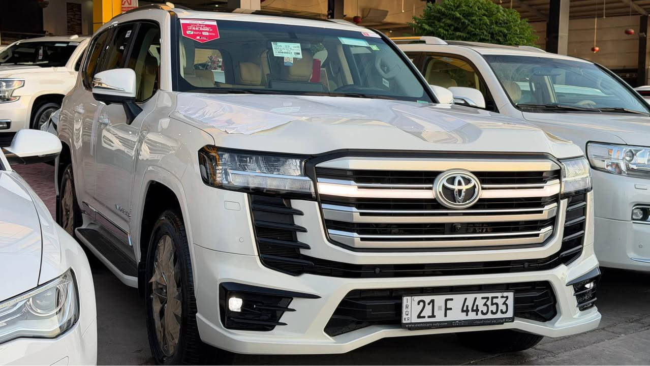 toyota land crusir_2024 _GXR_Twin turbo💎
‎اللَّهُمَّ صَلِّ عَلَى مُحَمَّدٍ وَعَلَى آل مُحَمَّدٍ

‎🔷تويتا لاندكروز موديل (٢٠٢٤)
‎🔷سياره مواصفات (GXR).. ..🔥🔥
‎🔷سياره (٣) شاشات _ (٦) سلندر _توین تیربۆ 
‏—————————————————————————
                                        🚦ماشيه (13km ) الف كيلو
‎🔷مكفول كفاله عامه دعاميه لي دعاميه مكفول بدون صبغ بدون بارد 
‎مكفوله كلشي شرت علي وزع شريكه 

‎🔷سياره گير محرك بشرت مامفتوح كل يشرت
‎🔷4 اطارات و ويل جديد شريكه 
‎🔷سياره داخل بيجي كوشنات جلد
‎🔷مواصفات سياره 
‎(كوشنات جلد _ شغال عن بعد
‎٣ شاشات بيلادي _ وايرليس شحن  _ _  نيظام eco _ سلايت _ النزلاق _ثلاجه _ زينون  _)

‎🔷سنويه هزه كل جديد مباشر حول رقم.  📦📦📦📦.  رقم سيارة. (( سليمانية ))
‎🔷• نظافه ١٠٠٪ كامل سيرڤس بدون نقص
                       
                                           سعر:748$$$💵💵💵

                           🌆مكان السيارة سليمانية معرض شڤان
                         الاستفسار اتصل بی تدلل ; 📲📲📲📲      
‏.                        ***********———*********** السليمانية, العراق
