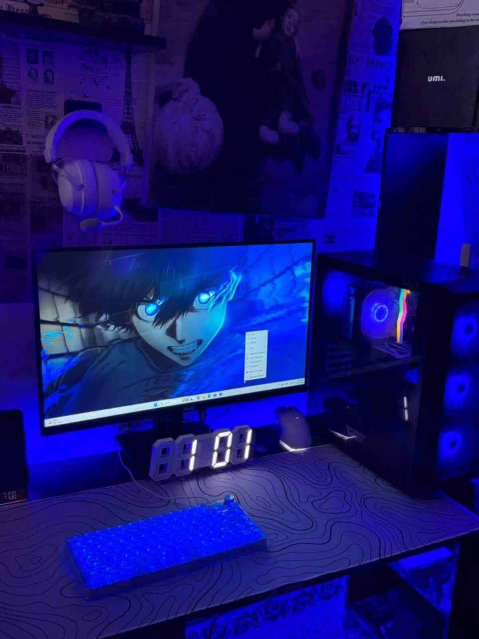 السلام عليكم 
تجميعه للبيع جيل 14 مواصفات ممتازه 
المواصفات :-
CPU - CORE I5 14400F 
CPU COOLER RGB غازي
GPU - RTX 3060 12G INNO3D
MB - ASUS H610M PRIME 
RAM - 16G(8*2) 3600 T-FORCE RGB
HARD1 - M.2 NVME 512G LAXER 
HARD2 - HDD SATA 512G
HARD3 - HDD SATA 512G 
HARD4 - HDD SATA 512G 
POWER - 650W AIGO BRONZE 
كراتين القطع كلها موجوده 
السعر مليون و 100 
-----------
و كذلك اكو ملحقات 
شاشه MASS 
165HZ
27 INCH 
IPS 
FHD 
السعر 160 الف 
----------
كومبو ماوس+كيبورد+سماعه+ماوس+ساعه الكترونيه باد كله احترافي 
ماوس ATTACK SHARK X11 ابيض 
كيبورد ATTACK SHARK K75 ابيض 
السماعه ATTACK SHARK L30 PRO ابيض 
ماوس باد ابيض 40*90
ساعه الكترونيه لون ابيض LED
سعر الكومبو  200 الف 
---------
مكاني بصرة ما عندي توصيل 
رقمي ***********
