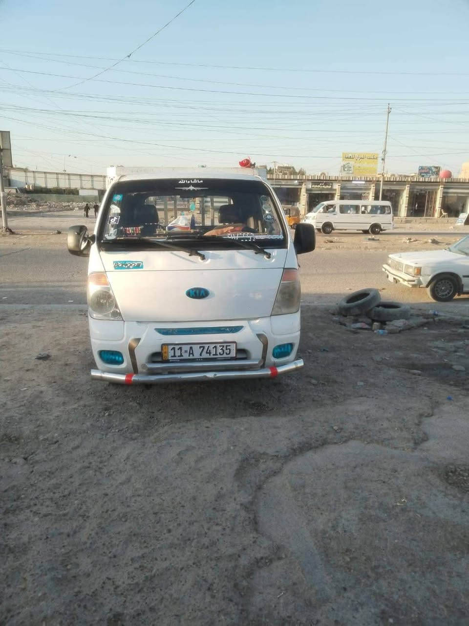 سلام عليكم كيه للبيع موديل 2004سياره جاهزه كبل للشارع تخم تاير جديد حداديه جديده بيهه طخه بل ربع جهت السايق فقط مكاني بغداد البياع تقاطع درويش ‭***********‬
