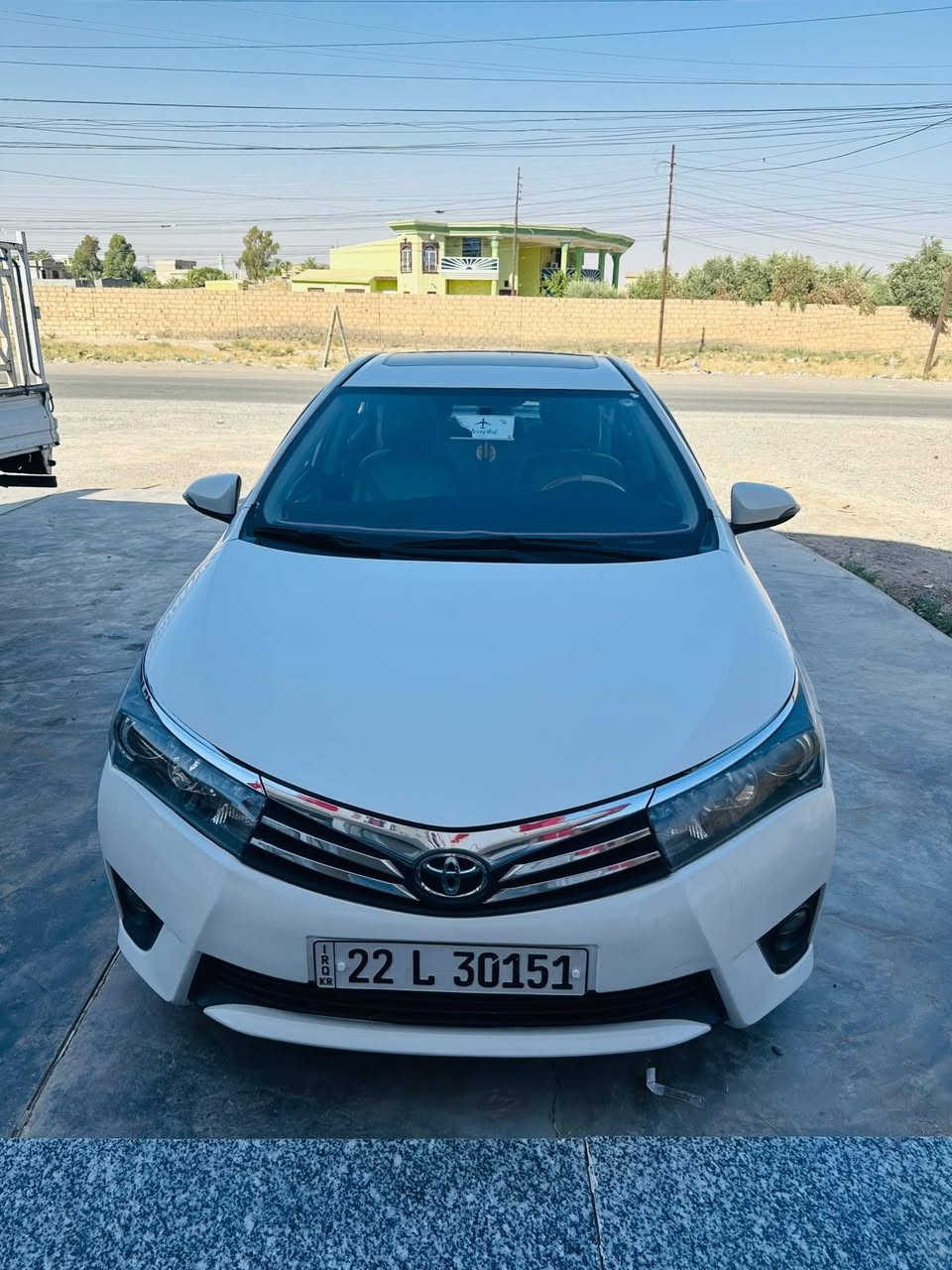 كورولا 2015 خليجي
كامل مواصفات
محرك -vvt2000
تشغيل بصمه 
فتح وغلق باب السائق بصمه 
فتحه سلايد 
حساس خلفي 
كشنات مخمل 
تحكمات سترين 
اشارة ترحيب اناره داخليه
اشاير بالمري شفط 
لايت فول LED+زنون بلادي 
تخم تاير  
محرك كير صدر كفاله 
تلفون ***********
السعر 153 وبيها مجال بسيط 
مكان السياره/صلاح الدين الشرقاط
