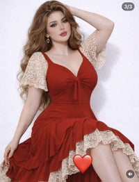 فستان عيد الحب • فري سايز • موديل جديد