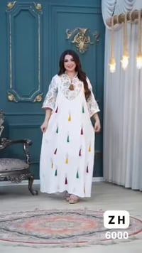 كلابيات كويتي • حرير إيطالي • تطريز هاند ميد