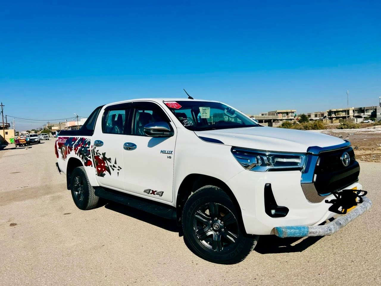 تيوتا هايلوكس تي اردي فور ويل 2022سياره جديده مكفوله من الضربة والتبديل محرك 6سلندر فول موصفات بصمه تبريد كشنات شاحن بنيد جكات مثبت سرعه رقم أربيل تريد تحويل تريد وكالة السعر 328وبيه مجال للشراي استفسار اتصال 📞 
***********
***********
